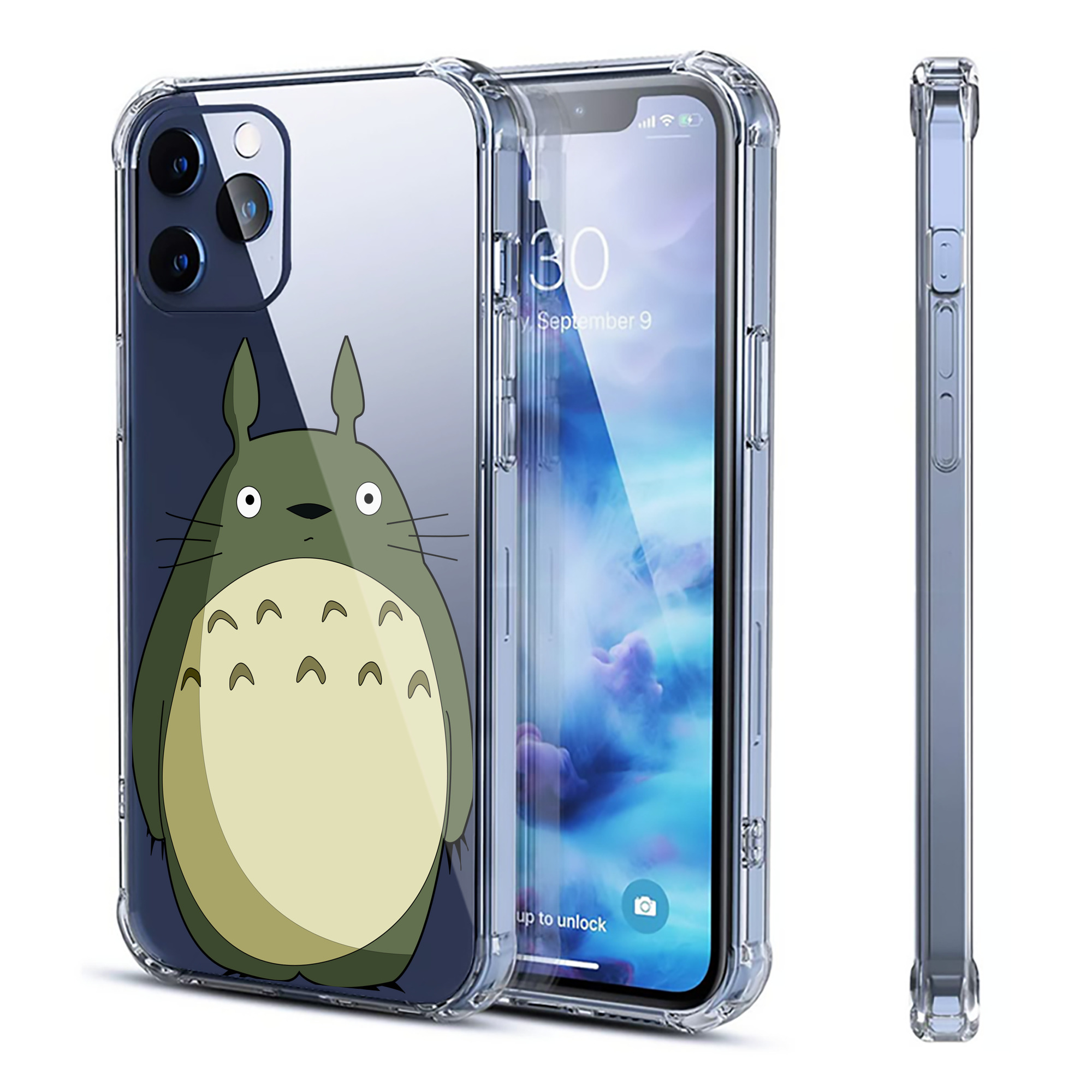 （画像用） となりのトトロ 草壁メイ 草壁サツキ My Neighbor Totoro Satsuki Kusakabe Mei Kusakabe 【iPhone 12シリーズ対応】透明スマホケース（クリアソフトケース）